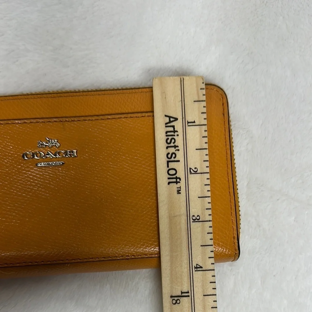 Coach Tan/ orangish Leather Wallet